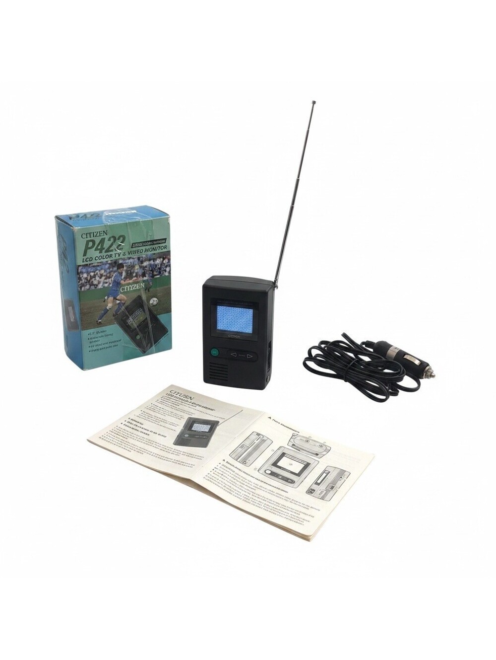 Citizen P422 Portable LCD TV Video Monitor 2.2in NTSC Vintage Handheld With Box - Picture 4 of 8